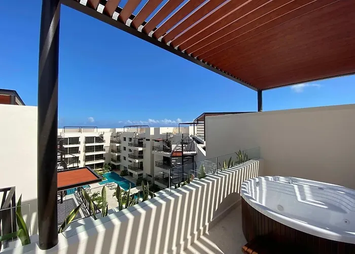 Appartement With Private Terrace And Jacuzzi In Aldea Zama Tulum Pueblo