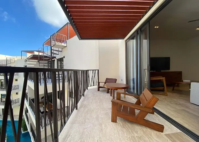 Appartement With Private Terrace And Jacuzzi In Aldea Zama